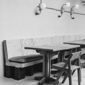 Evolución del espacio: sala principal durante la reforma